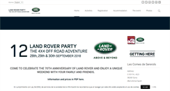 Desktop Screenshot of landroverparty.com